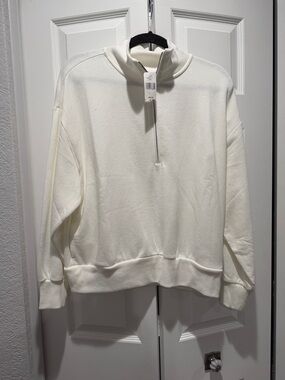Brand New GAP Half-Zip Pullover Sweater - White